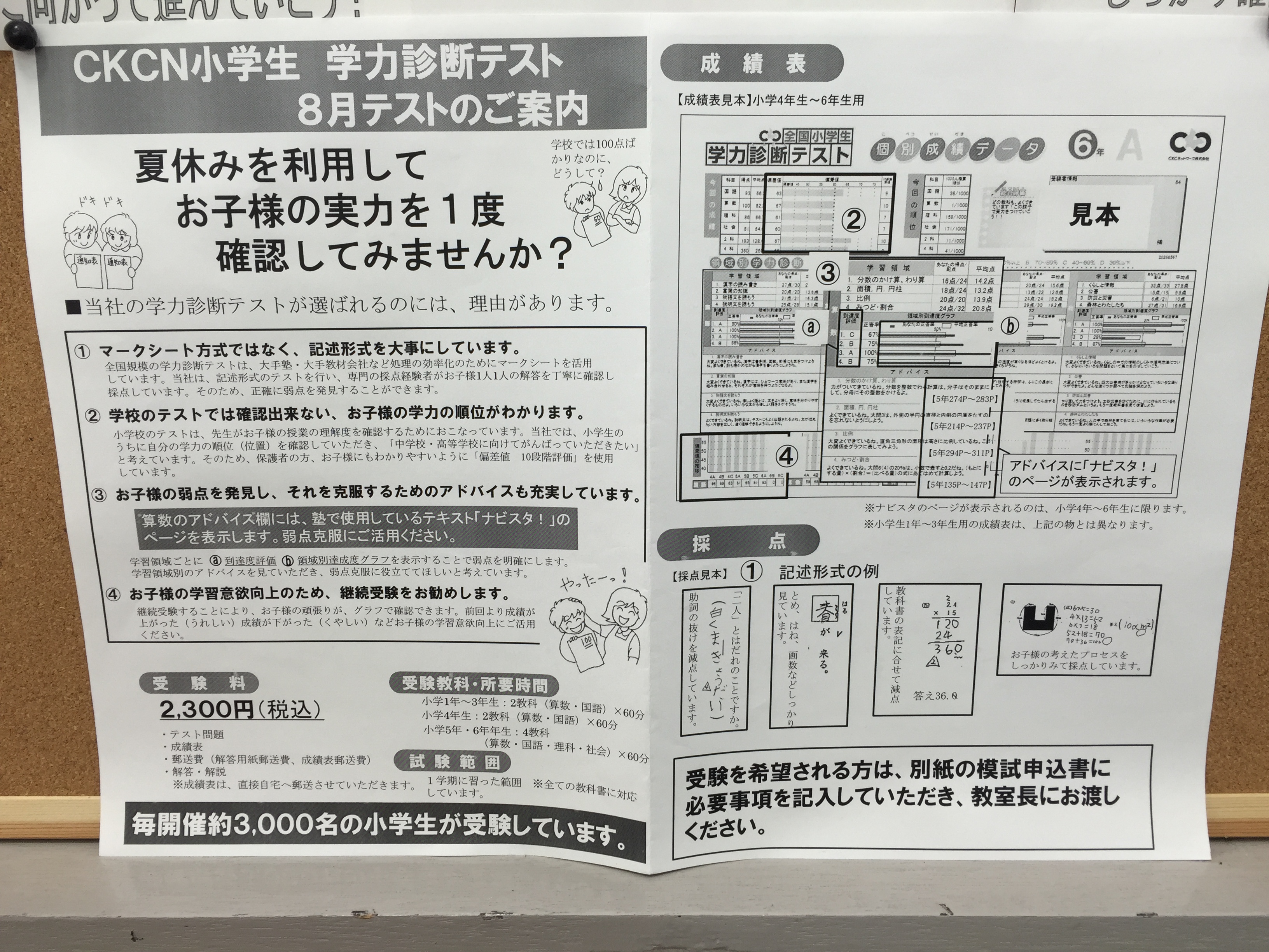 愛知県名古屋市守山区の個別指導塾 ナビ個別指導学院喜多山校ホームページ 小学生実力テスト