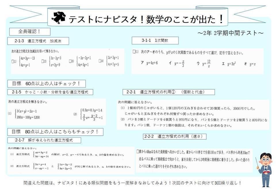 ナビスタ！のここ出た！ 2学期中間2年.jpg