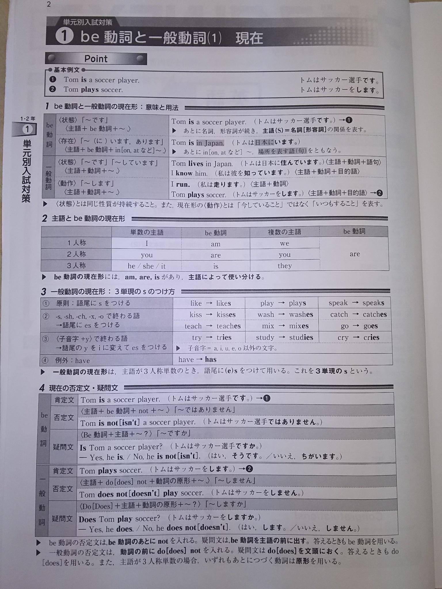 1学期のポイント その2 中1英語編 宮城県仙台市泉区の個別塾 学習塾